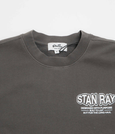 Stan Ray Long Haul Crewneck Sweatshirt - Washed Black