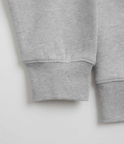 Stan Ray Patch Zip Hoodie - Grey Marl