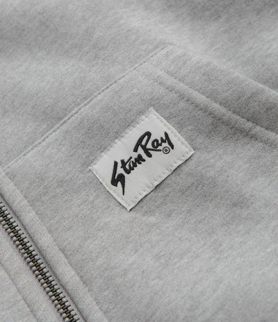 Stan Ray Patch Zip Hoodie - Grey Marl