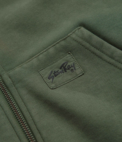 Stan Ray Patch Zip Hoodie - Washed Green