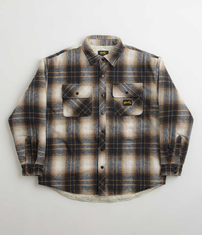 Stan Ray Quilted Plaid Overshirt - Navy Plaid