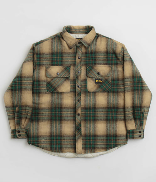 Stan Ray Quilted Plaid Overshirt - Olive Plaid