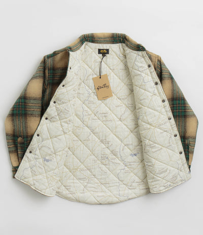 Stan Ray Quilted Plaid Overshirt - Olive Plaid