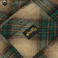 Stan Ray Quilted Plaid Overshirt - Olive Plaid thumbnail