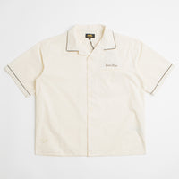 Stan Ray Short Sleeve Bowling Shirt - Natural / Matt Black thumbnail