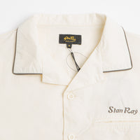 Stan Ray Short Sleeve Bowling Shirt - Natural / Matt Black thumbnail