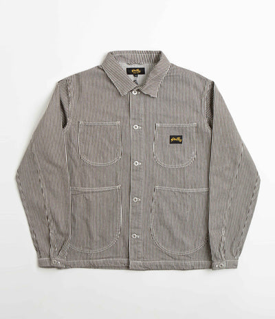 Stan Ray Unlined Coverall Jacket - Hickory Black / Natural