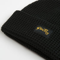 Stan Ray Waffle Knit Beanie - Black thumbnail