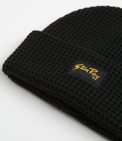 Stan Ray Waffle Knit Beanie - Black