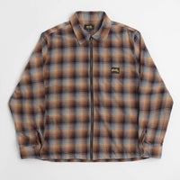 Stan Ray Zip Shirt - Brown / Blue Plaid thumbnail