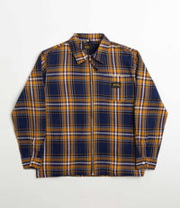 Stan Ray Zip Shirt - Navy Plaid