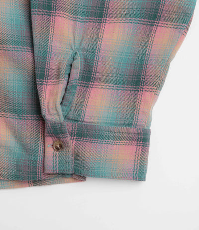 Stan Ray Zip Shirt - Pink / Teal Plaid