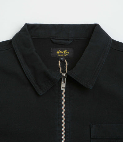 Stan Ray Zip Shirt - Washed Black Canvas