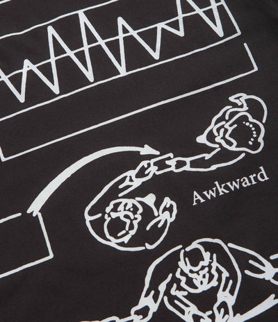 The Trilogy Tapes Awkward Graph T-Shirt - Black