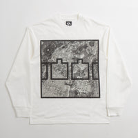 The Trilogy Tapes Block Ice Long Sleeve T-Shirt - White thumbnail