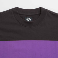 The Trilogy Tapes Block T-Shirt - Black / Red/ Purple thumbnail