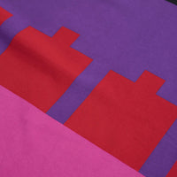 The Trilogy Tapes Block T-Shirt - Black / Red/ Purple thumbnail