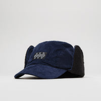 The Trilogy Tapes Cord Earflap Cap - Navy thumbnail