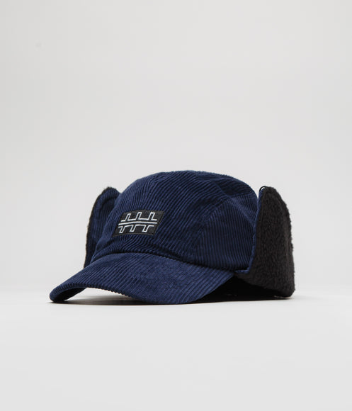 The Trilogy Tapes Cord Earflap Cap - Navy