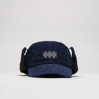 The Trilogy Tapes Cord Earflap Cap - Navy thumbnail