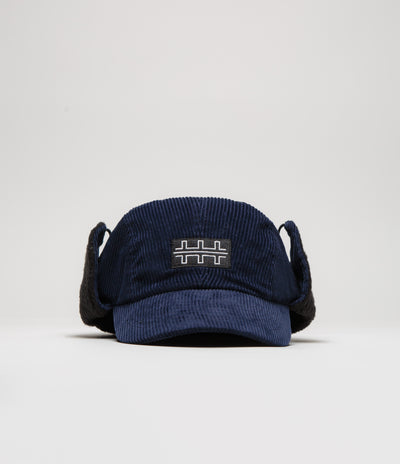 The Trilogy Tapes Cord Earflap Cap - Navy