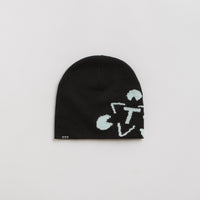 The Trilogy Tapes Cuff Beanie - Black / Blue thumbnail