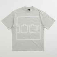 The Trilogy Tapes Logo Outline T-Shirt - Grey Marl thumbnail