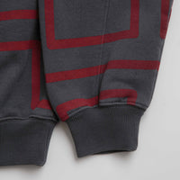 The Trilogy Tapes Over Dye Pulse Crewneck Sweatshirt - Black / Red thumbnail