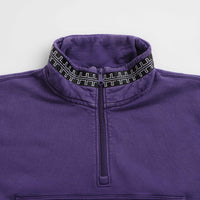 The Trilogy Tapes Pulse Tape Funnel Neck Sweatshirt - Purple thumbnail