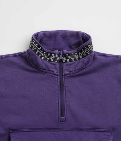 The Trilogy Tapes Pulse Tape Funnel Neck Sweatshirt - Purple