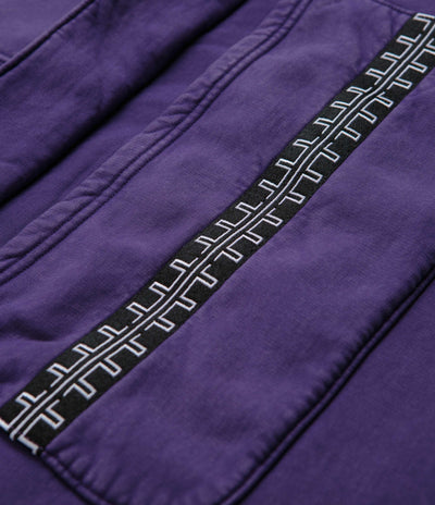 The Trilogy Tapes Pulse Tape Funnel Neck Sweatshirt - Purple