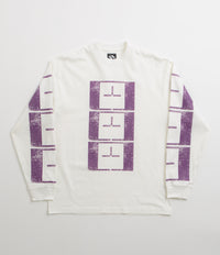 The Trilogy Tapes Upside Down Stamp T'S Long Sleeve T-Shirt - White