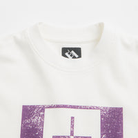 The Trilogy Tapes Upside Down Stamp T'S Long Sleeve T-Shirt - White thumbnail