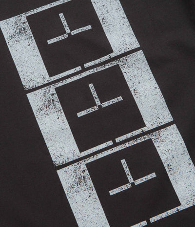 The Trilogy Tapes Upside Down Stamp T'S T-Shirt - Black