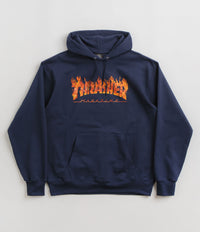 Thrasher Inferno Hoodie - Navy