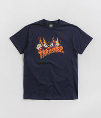 Thrasher Sucka Free By Neckface T-Shirt - Navy