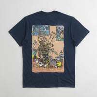 Tired Cat Nap T-Shirt - Navy thumbnail