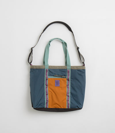 Topo Designs Mountain Utility Tote - Pond Blue / Spice