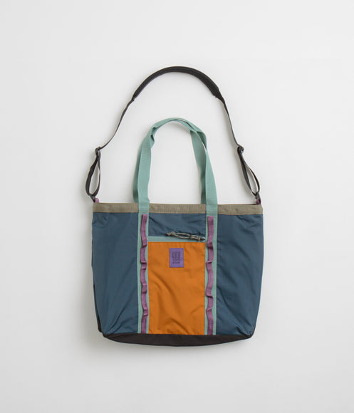 Topo Designs Mountain Utility Tote - Pond Blue / Spice