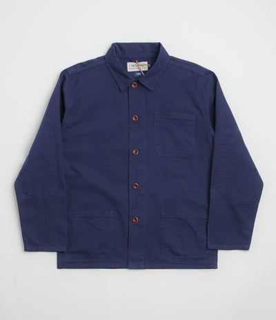 Uskees 3001 Buttoned Overshirt - Deep Indigo