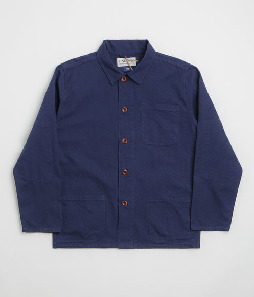 Uskees 3001 Buttoned Overshirt - Deep Indigo