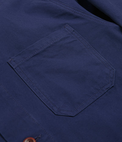 Uskees 3001 Buttoned Overshirt - Deep Indigo