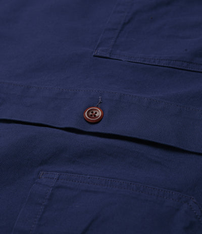 Uskees 3001 Buttoned Overshirt - Deep Indigo