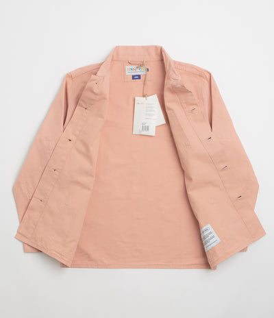 Uskees 3001 Buttoned Overshirt - Dusty Pink