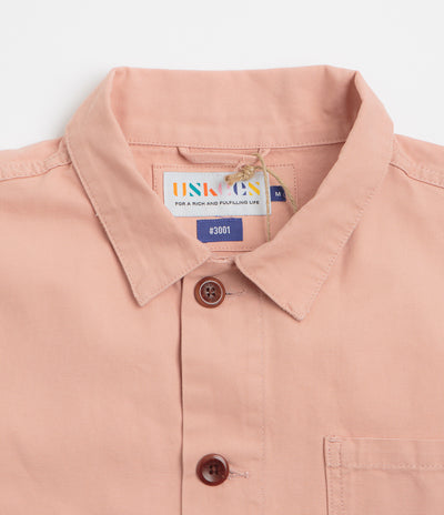 Uskees 3001 Buttoned Overshirt - Dusty Pink