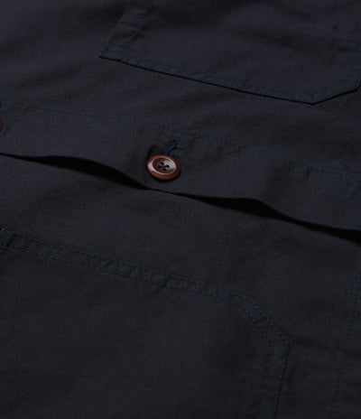 Uskees 3001 Buttoned Overshirt - Midnight Blue