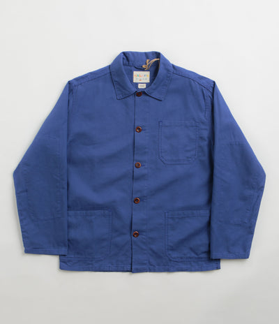 Uskees 3001 Buttoned Overshirt - Ultra Blue