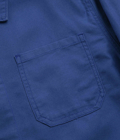 Uskees 3001 Buttoned Overshirt - Ultra Blue