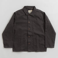 Uskees 3027 Canvas Buttoned Overshirt - Charcoal thumbnail