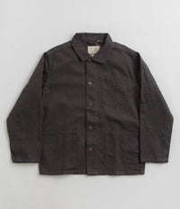 Uskees 3027 Canvas Buttoned Overshirt - Charcoal